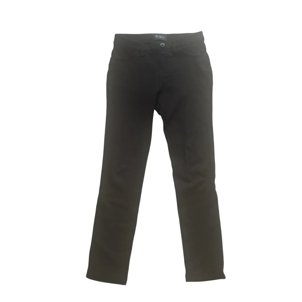 Children's Place Girls Size 8 Black Jeans Jegging Skinny Stretchy Basic Casual‎